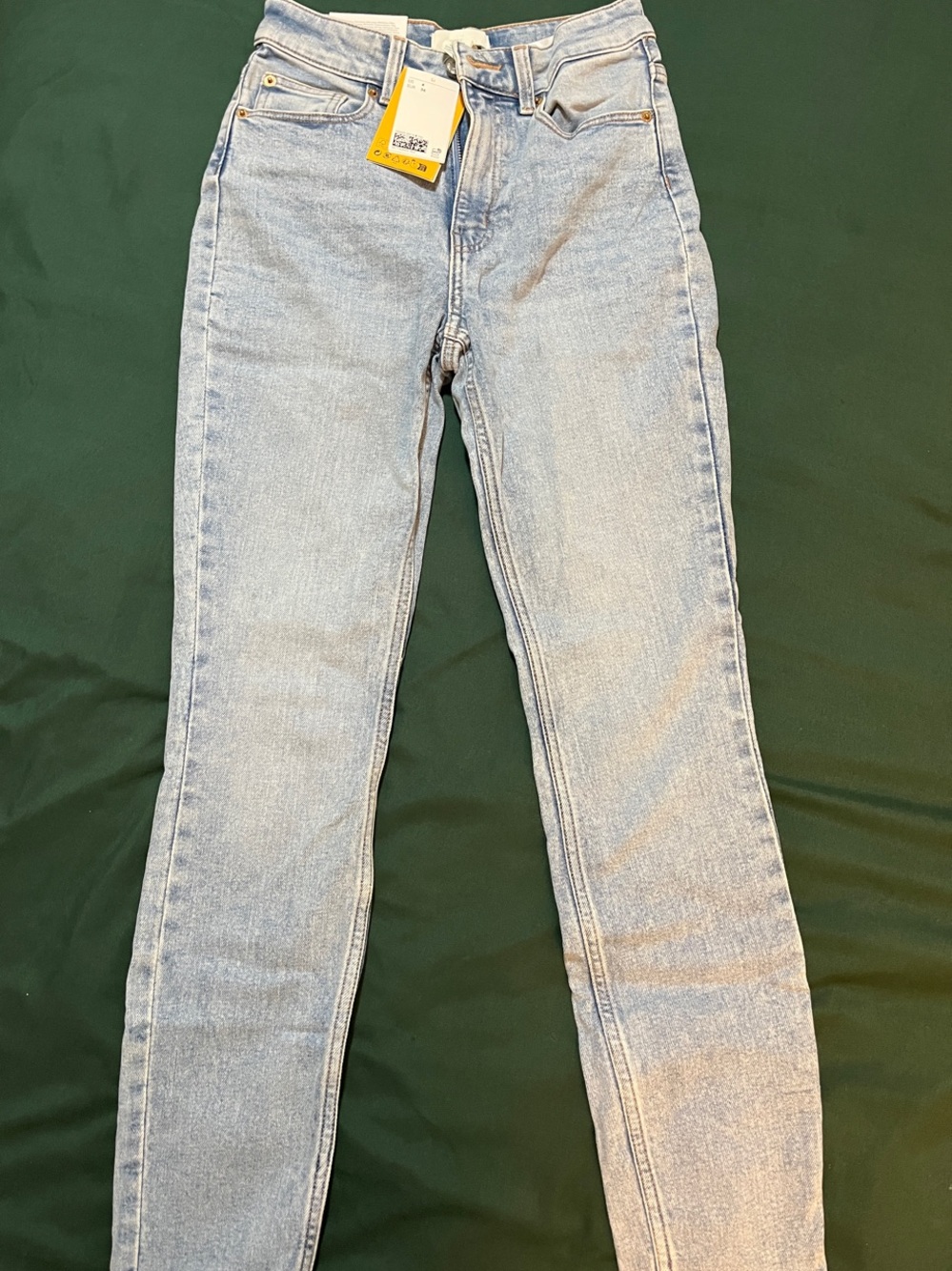 H&M Light Blue Skinny High-Rise Jeans